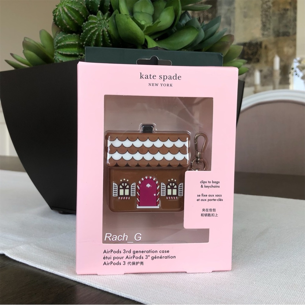 Kate Spade Gingerbread House AirPods Case - Picture 6 of 9
